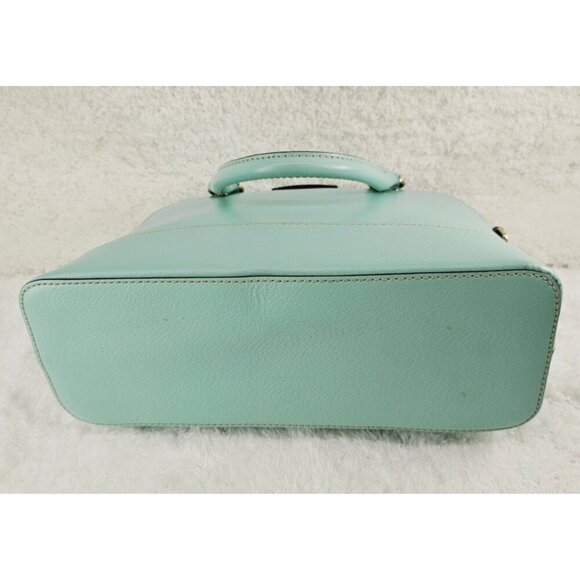 KATE SPADE Wellesley Rachelle Turquoise Texturedt Leather Domed Satchel Handbag - Picture 11 of 16